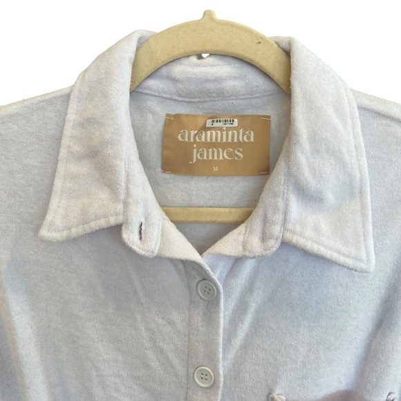 Araminta James Terry Romper Daisy White Medium Pool Beach Vacation Casual - Picture 5 of 7